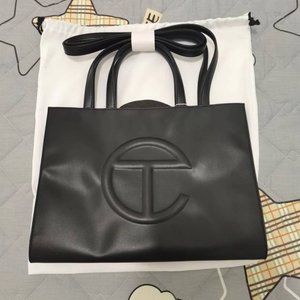 Telfar Medium Black Shopping Bag